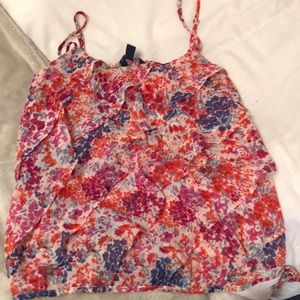 American eagle multicolor spaghetti strap blouse